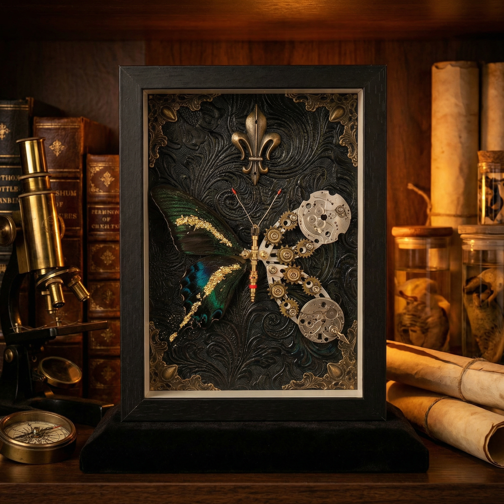 The Obsidian Gear-Wing Butterfly