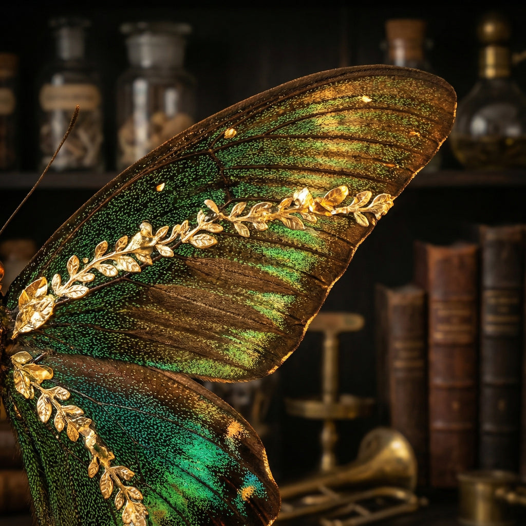 Emerald Wing Steampunk Butterfly