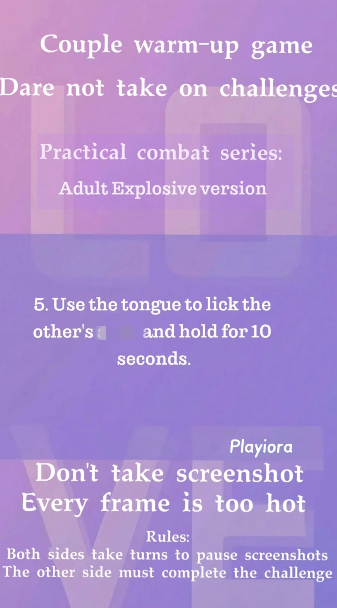 Couple Game Adult Version